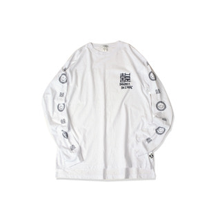 <B>SWELLMOB</B><br>double delight long sleeve t-shirts <br>-white-